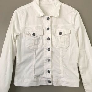Kut from the Cloth white denim jacket